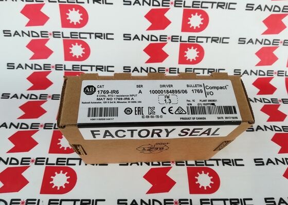 1つの新しいアレン・ブラッドリー1769-IR6 コンパクトロジックス 6チャネルRTD/抵抗入力モジュール