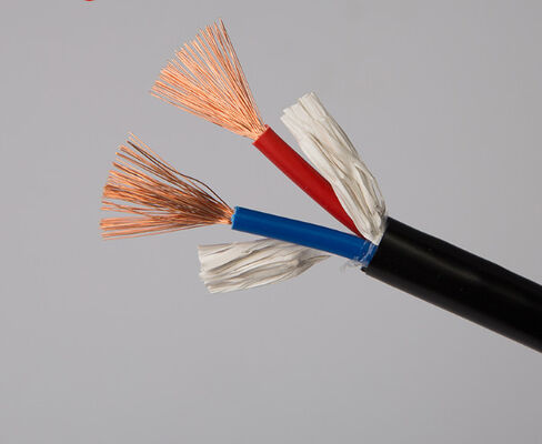 GB銅コア電源コード 2コア RVV0.5 0.75 1.0 1.5 2.5 4スクエアモニタリングソフトシェイトワイヤ