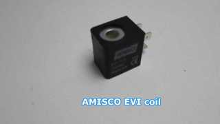 AMISCO EVI7/9 AC110V ソレノイド バルブ コイル 22mm | 5VA 100% ED IP65 | EVI 7 シリーズ空気圧ショーケース